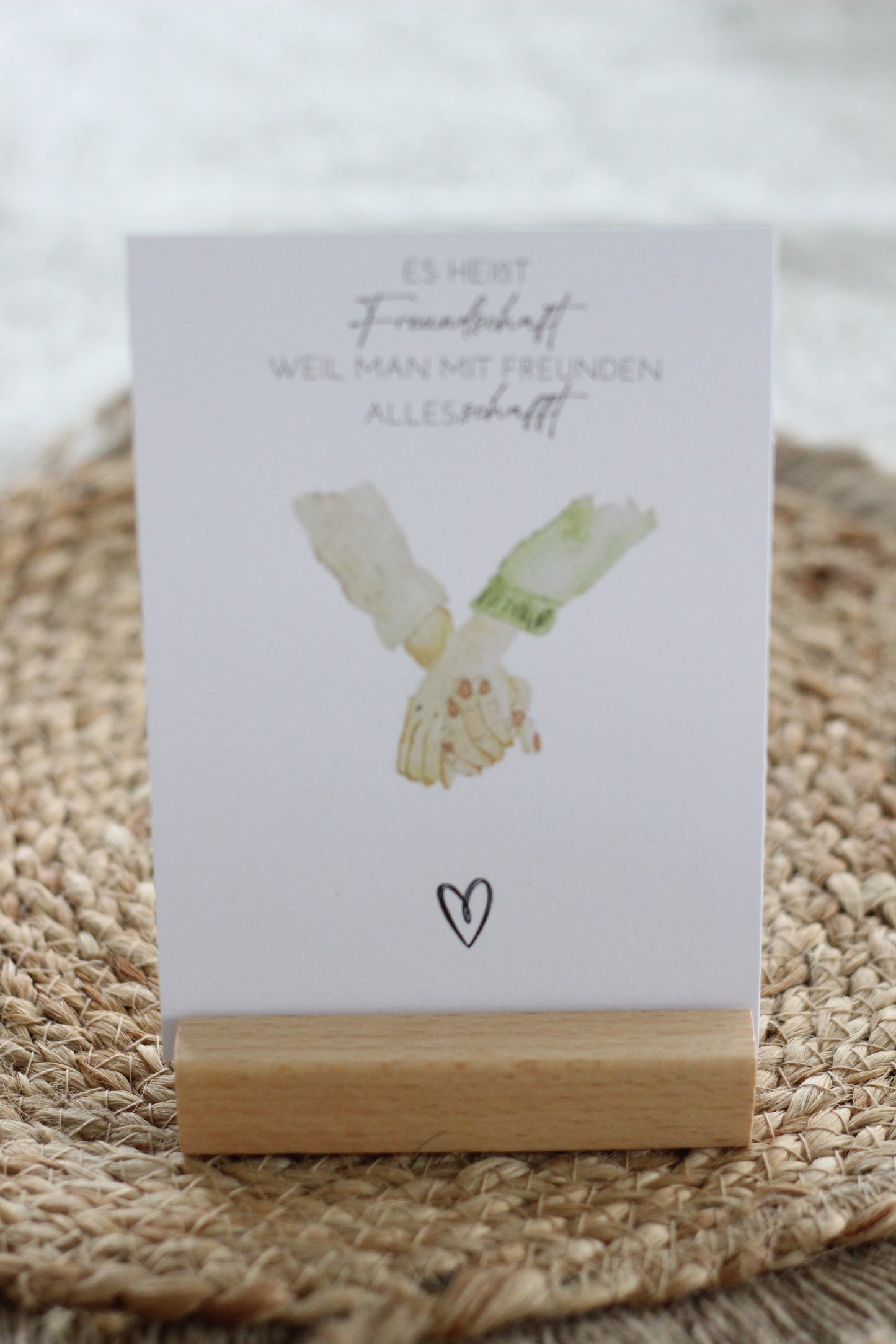 Grußpostkarte - Freundschaft