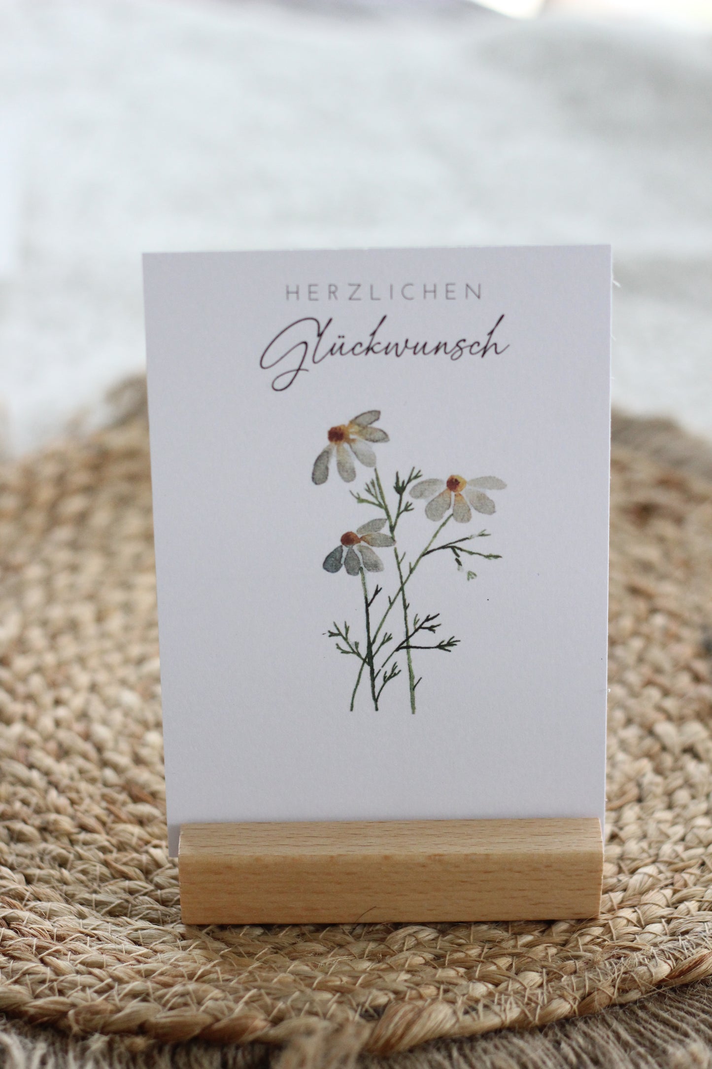 Grußpostkarte - Kamille