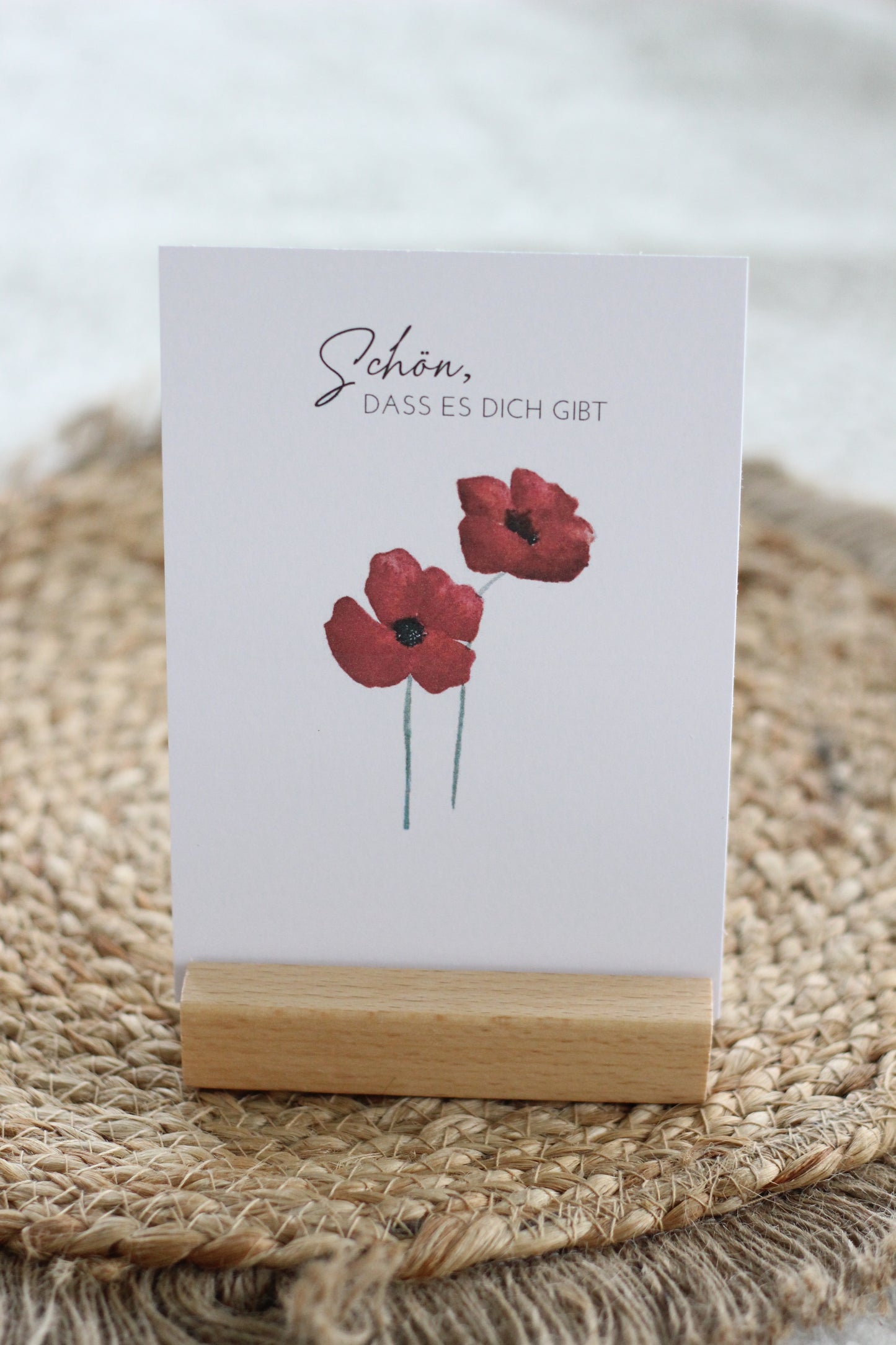 Grußpostkarte - Mohnblumen