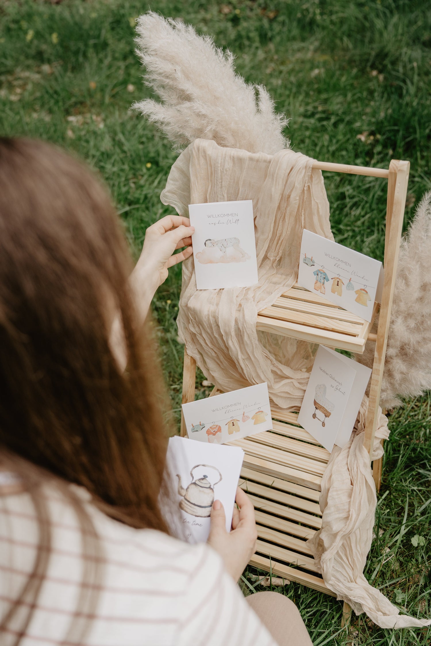 Faltkarten zur Geburt
