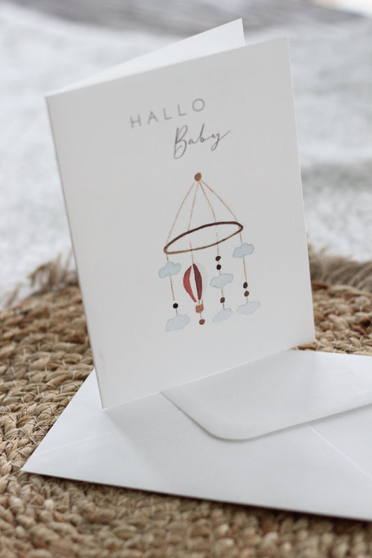 Faltkarte zur Geburt - Mobile