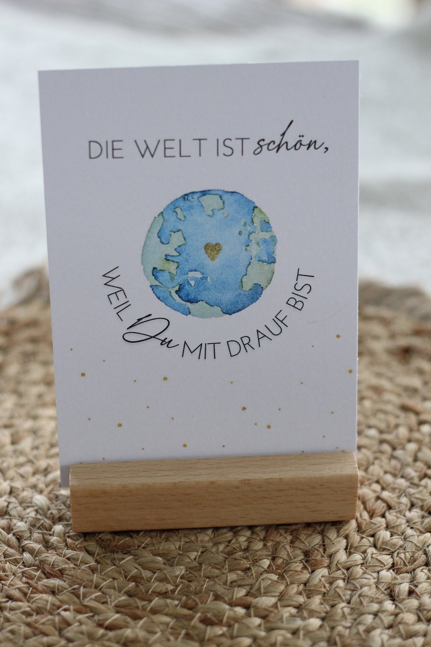 Grußpostkarte - Welt