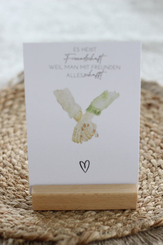 Grußpostkarte - Freundschaft