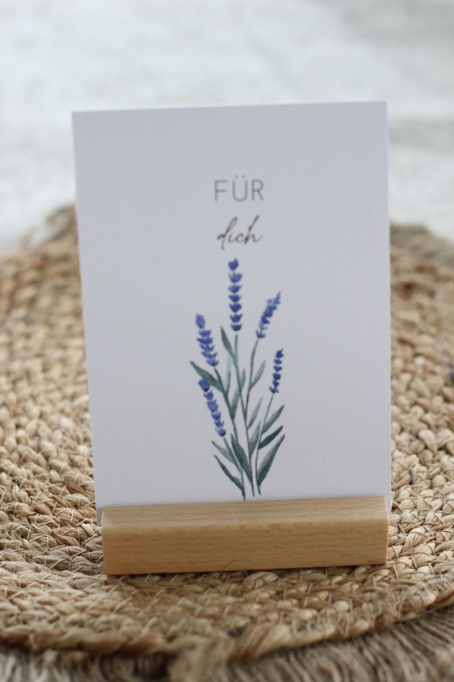 Grußpostkarte - Lavendel