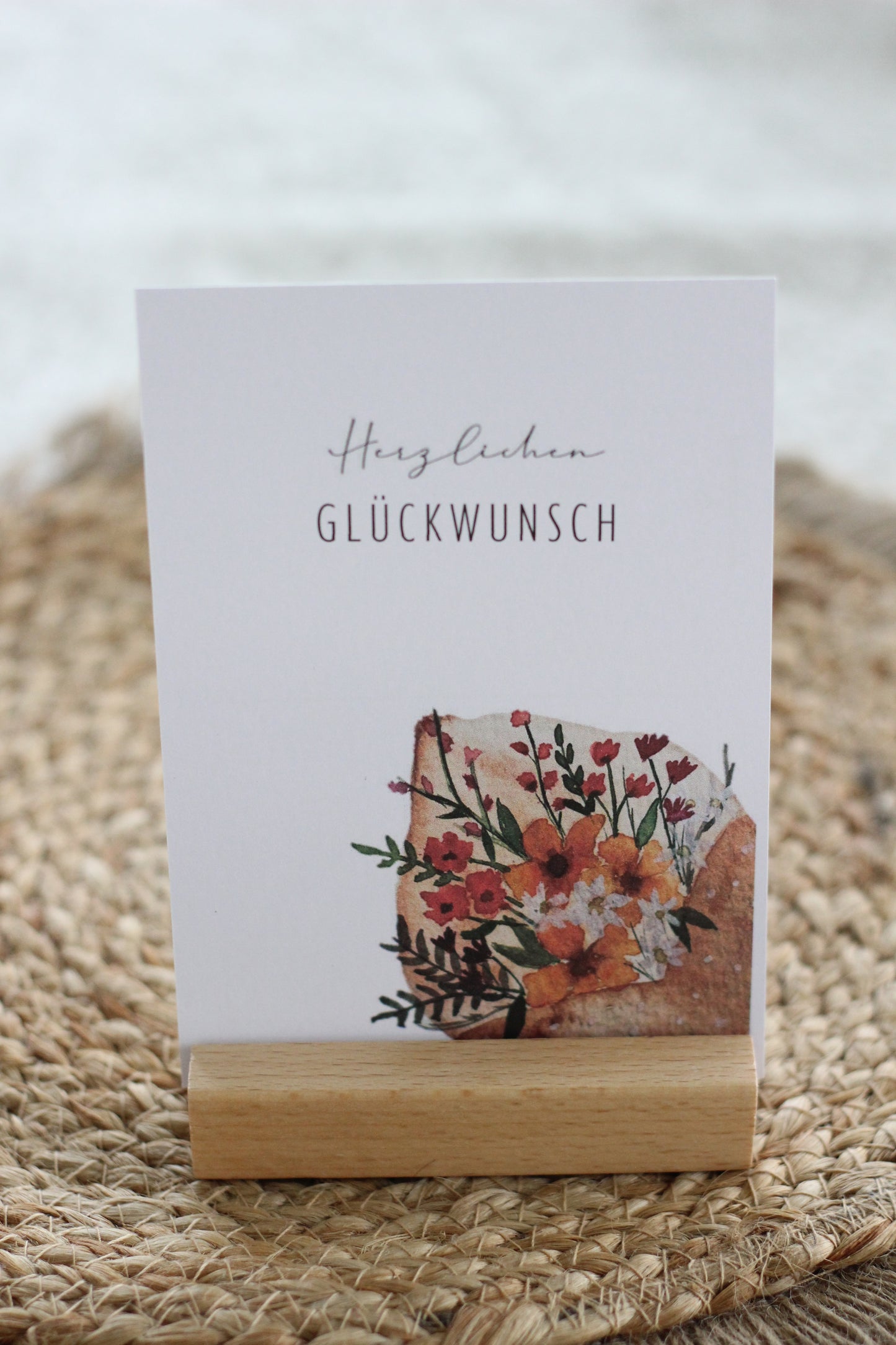 Grußpostkarte - Blumenstrauß