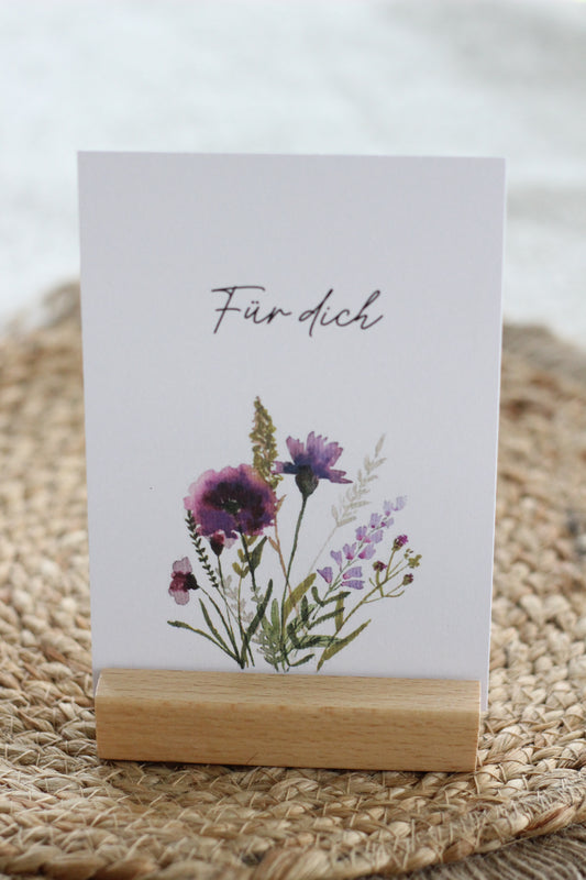 Grußpostkarte - Blumenwiese