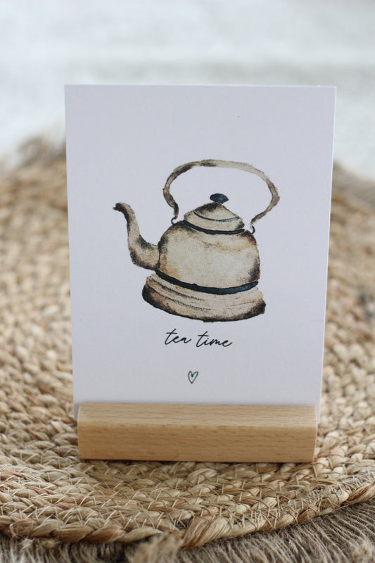 Grußpostkarte - Tea Time