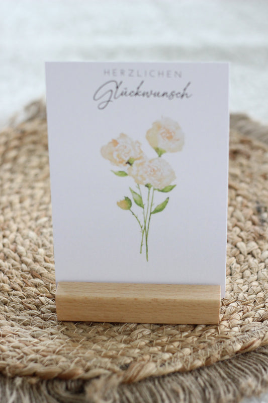 Grußpostkarte - Rosen