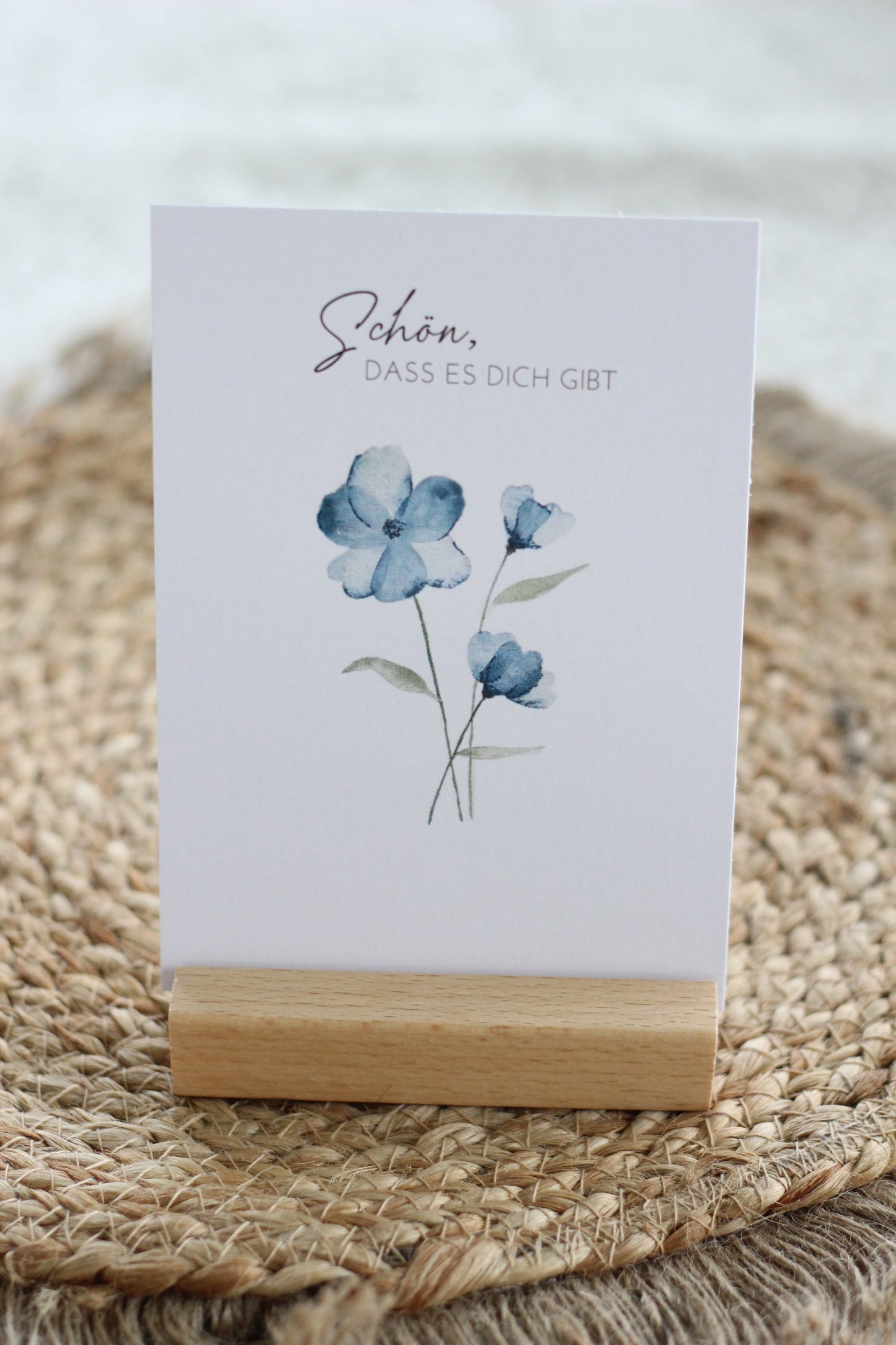Grußpostkarte - Blau