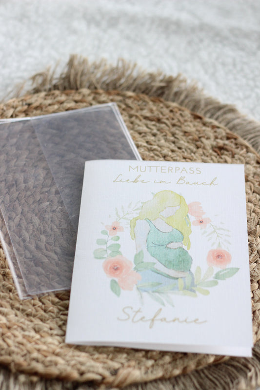 Mutterpasshülle mit Einleger (Blond)