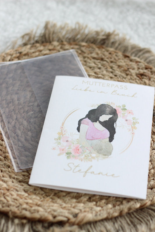 Mutterpasshülle mit Einleger (Schwarz)