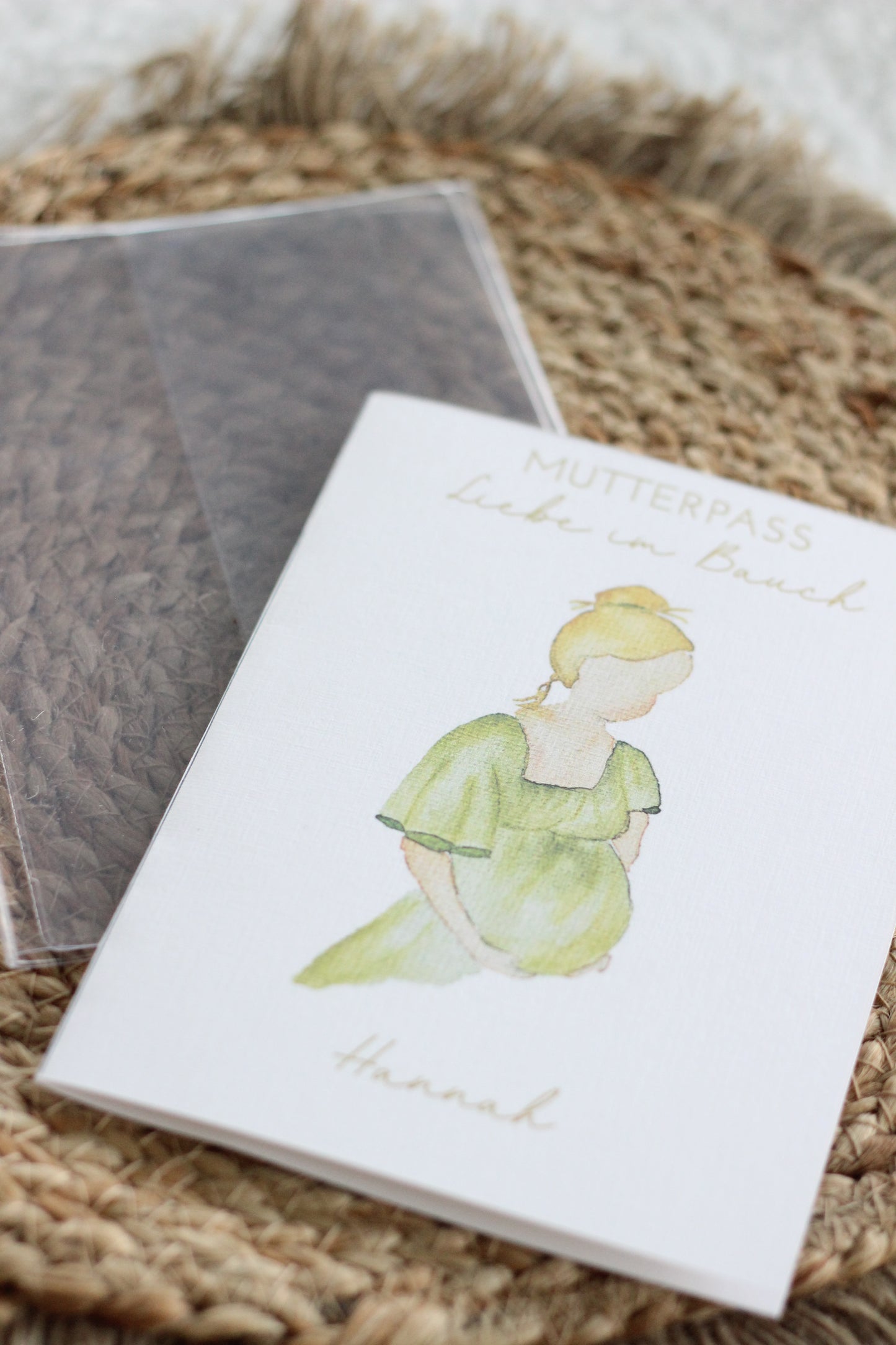 Mutterpasshülle mit Einleger (Blond)