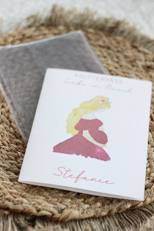 Mutterpasshülle mit Einleger (Blond)