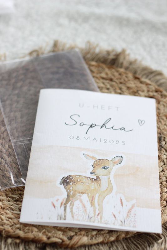 U-Heft Hülle mit Einleger (Reh)