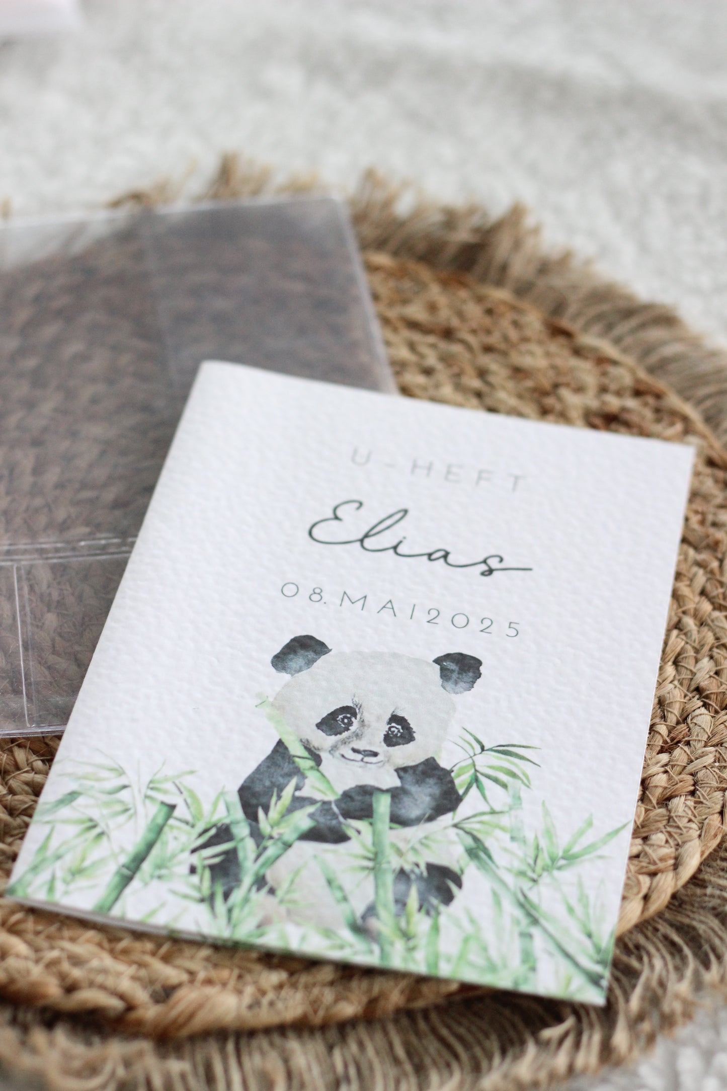 U-Heft Hülle mit Einleger (Panda)