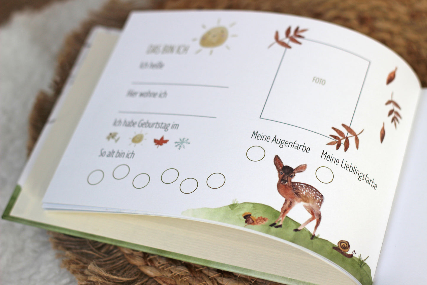 Freundebuch Kindergarten Waldtiere