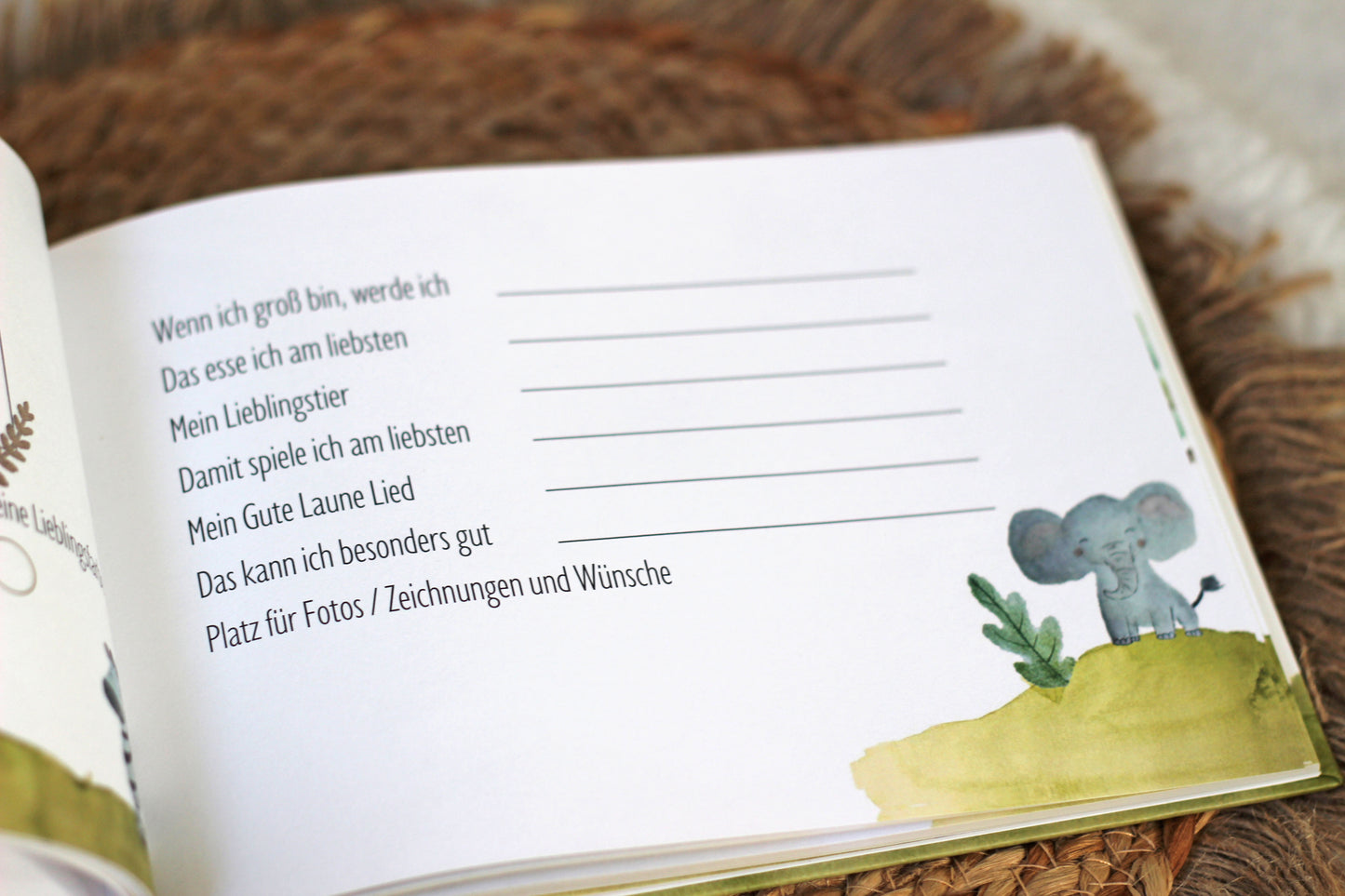 Freundebuch Kindergarten Safari