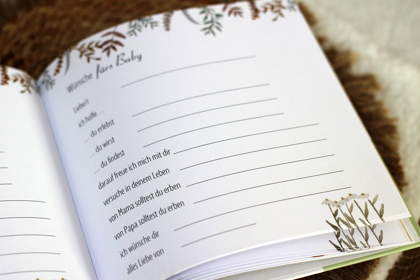 Baby Party Buch "Juhu - wir freuen uns auf dich"