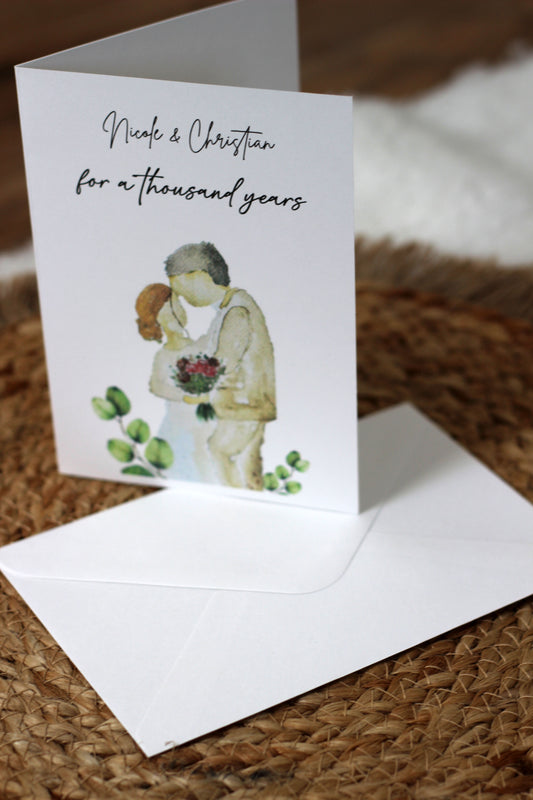 Hochzeits Papeterie - Glückwunschkarte