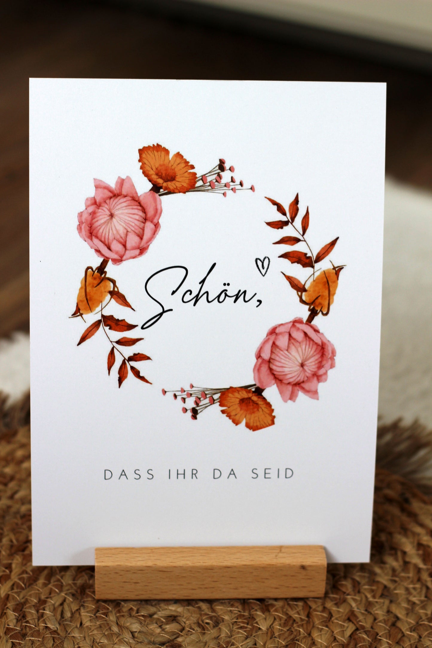 Hochzeits Papeterie - Tisch & Menükarten