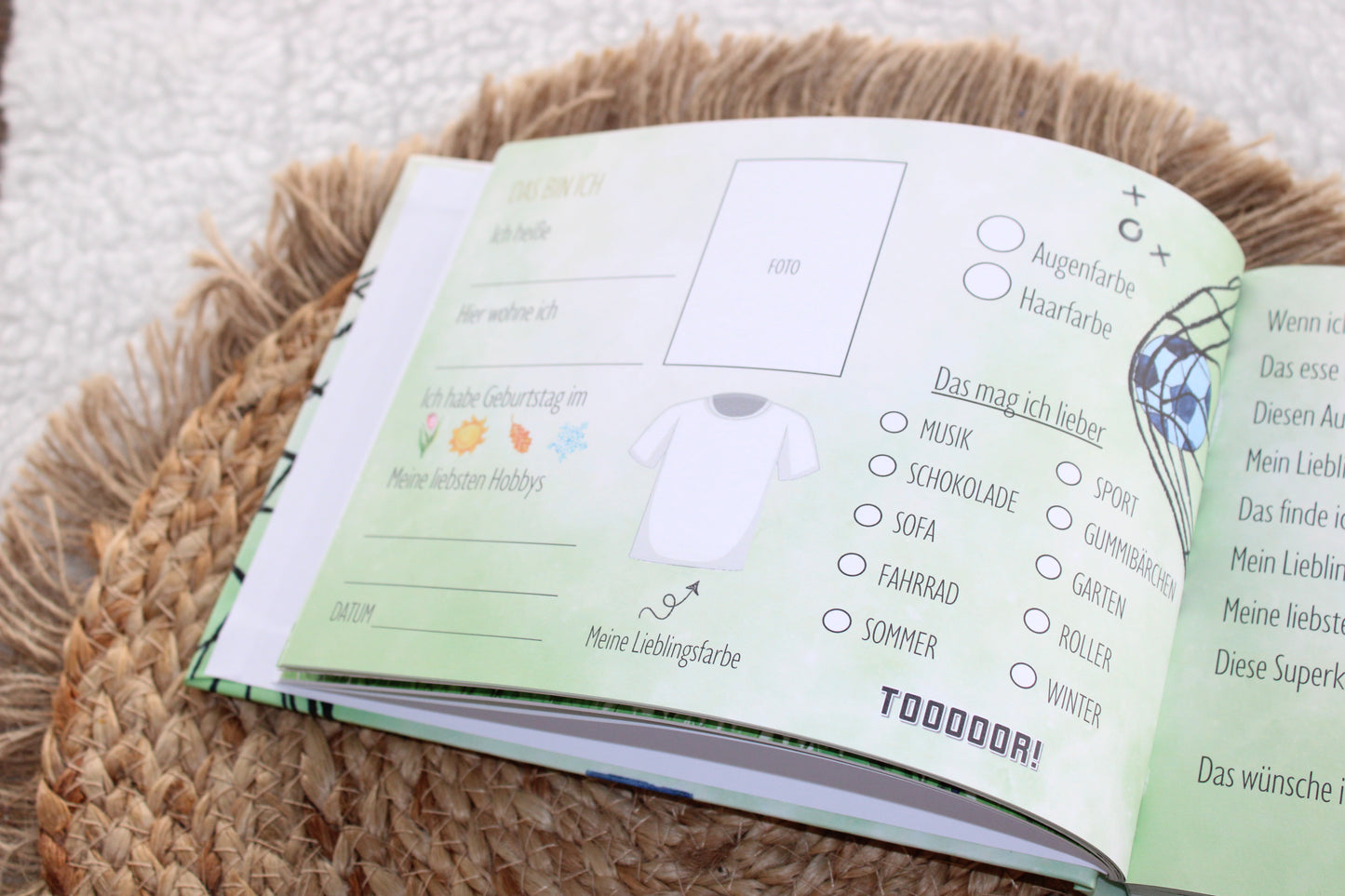 Freundebuch Grundschule Fußball