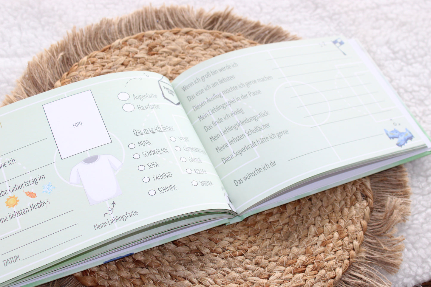 Freundebuch Grundschule Fußball