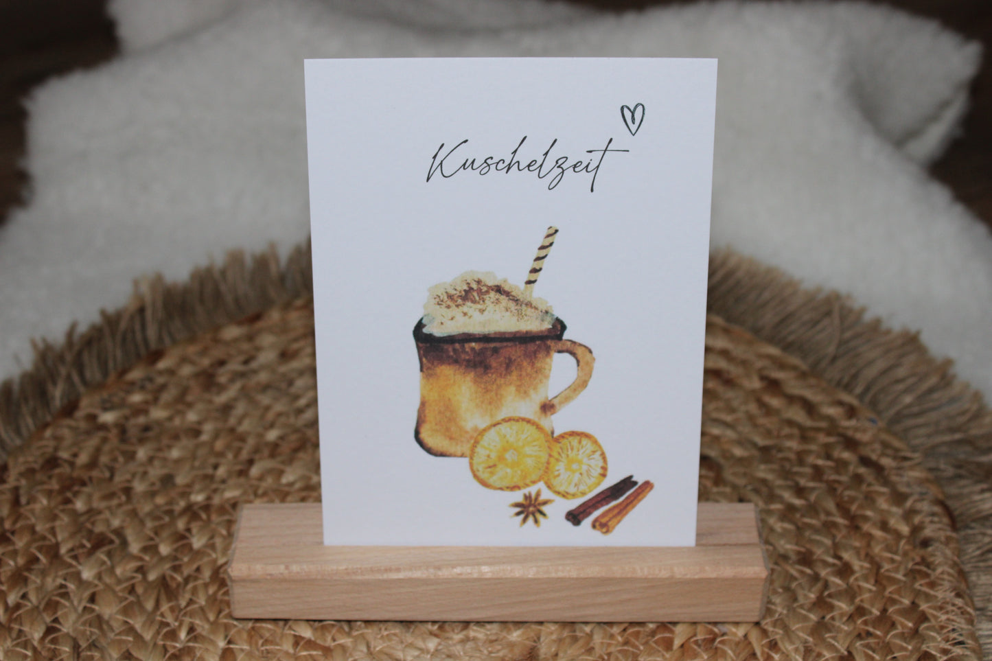 Weihnachtspostkarte - Weihnachtsgetränk