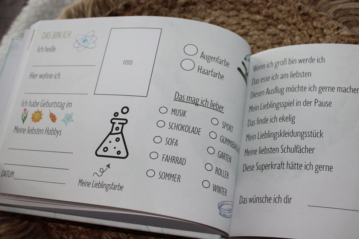 Freundebuch Grundschule Wissenschaft
