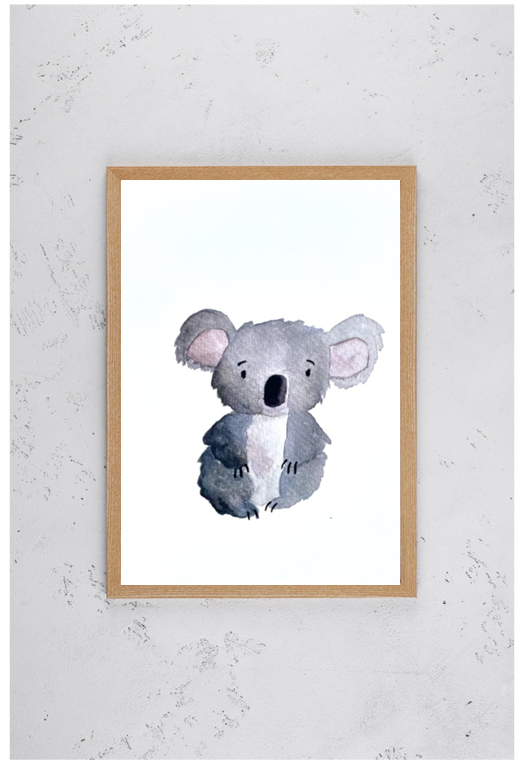 Kinderzimmer Poster DIN A4 - Koala